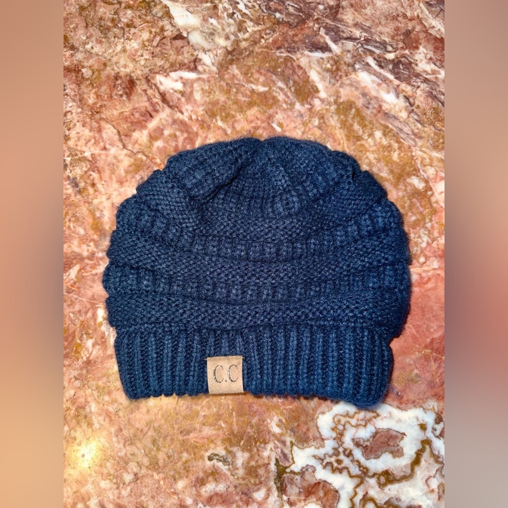 Navy Knit Beanie